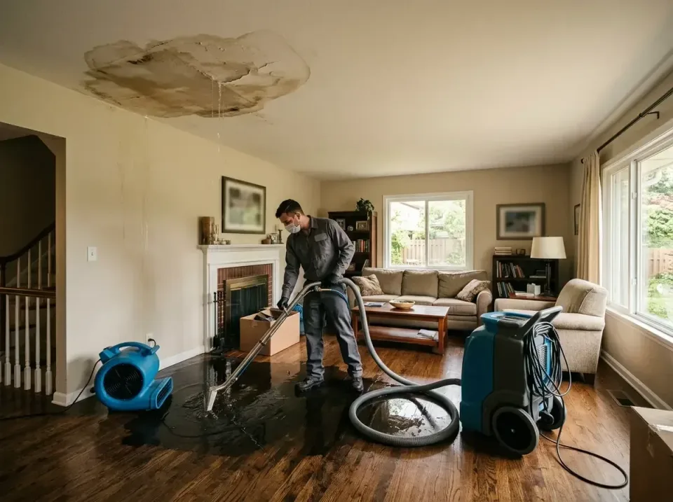 attic-pipe-burst-ceiling-drip-008 — frequently asked questions, Water Damage Restoration & Carpet Care in Huntertown, IN
